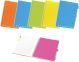 Maxi quaderno spiralato pigna monocromo fluo 5mm con 5 separatori removibili 100 fogli 80gr