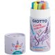 Pennarelli giotto turbo soft brush 12pz candy collection