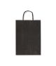 Shopper twisted manico cordino 22x10x27cm nero 