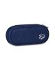 Astuccio portapenne seven round plus tech shiny glitterato blu