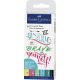 Penne pitt artist pen faber castell set hand lettering color 6pz - 267116