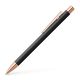 Penna sfera faber castell neo slim metallo laccato nero rosegold 