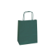 Shopper twisted manico cordino 26x12x36cm verde