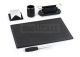 Servizio da scrittoio intempo liberty nero set 5pz ecopelle