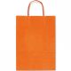 Shopper twisted manico cordino 36x12x41cm arancio
