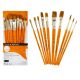Pennelli daler rowney per acrilico set 10 pezzi