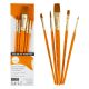 Pennelli daler rowney per acrilico set 5 pezzi