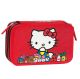 Astuccio 3 Zip hello kitty corredo scuola completo