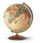 Mappamondo globo luminoso nova rico antiquus stile antico diametro 30 cm con base in legno