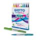 Pennarelli giotto turbo soft brush 10pz colori intensi