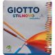 Pastelli stilnovo acquarellabili giotto scatola in metallo 24 pz.