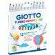Pennarelli turbo advanced giotto 12pz