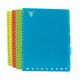 Blocco pigna monocromo fluo con 5 separatori removibili - 102 fogli 80gi 5mm 