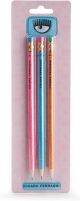 Set matite chiara ferragni 3pz hb con gomma by pigna