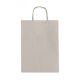 Shopper twisted manico cordino 22x10x27cm tortora 