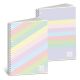 Maxi quaderno a spirale blasetti a4+ 60 fogli rigati 5mm pastello con fori