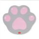 Tappetino per mouse zampa kitty grigio e rosa legami 