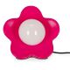 Flower power led table lamp in ceramica rosa legami