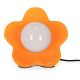 Flower power led table lamp in ceramica arancio legami