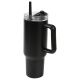Tazza termica da viaggio I-DRINK nera 1,2 litri con cannuccia integrata e manico ID0258