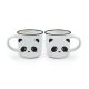 Set di 2 tazzine da caffè espresso Legami modello Panda in porcellana MM0011