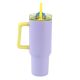 Tazza termica da viaggio I-DRINK viola 1,2 litri con cannuccia integrata e manico ID0248