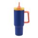 Tazza termica da viaggio I-DRINK blu 1,2 litri con cannuccia integrata e manico ID0251