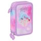 Astuccio triplo 3 zip K-Pop Demon Hunters Tie-Dye Safta scuola pastello