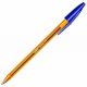 Penna a sfera Bic Cristal Original Fine 0.8 mm colore blu in primo piano su sfondo bianco disponibile su Melicart