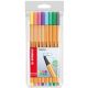 Penna stabilo point 88 confezione 8pz pastel