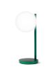 Lampada bubble da scrivania con caricatore wireless integrato dark green lexon