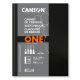 Blocco sketchbook canson art book one 21.6x27.9cm rilegato 100g/mq 98fg