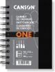 Blocco sketchbook canson art book one 10.2x15.2cm spiralato 100g/mq 80fg