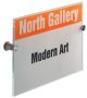 Porta targa a4  cm.21x29,7 durable crystal sign
