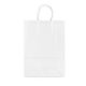 Shopper twisted manico cordino 26x12x36cm bianco