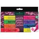 Set di 8 evidenziatori neon faber castell