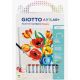 Set creativo per dipingere giotto art lab paint by numbers flowers 