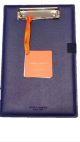 Portablocco Simon A5 Campo Marzio in ecopelle colore ocean blue con blocco note incluso per ufficio e riunioni