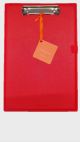 Portablocco Simon A4 Campo Marzio in ecopelle colore rosso ciliegia con blocco note incluso per ufficio e riunioni professionali