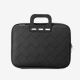 Borsa bombata 15,6'' intrecciato nero