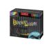 Set di 72 pastelli black edition inclusi colori metalizzati e neon + astuccio arrotolabile faber-castell