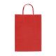 Shopper twisted manico cordino 16x8x21cm rosso 