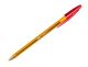 Penna a sfera Bic Cristal Original Fine 0.8 mm colore rosso in primo piano su sfondo bianco disponibile su Melicart
