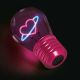 Lampada da tavolo a forma di lampadina legami bulb fiction planet heart