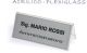 Segnaposto wiler bifrontale in acrilico trasparente formato 240 x 90 mm