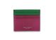 Portacarte pablo holder fuchsia- juniper green - campo marzio 