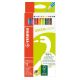 Pastelli colorati stabilo green colors astuccio da 12 pezzi colori assortiti