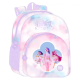 Zaino scuola round K-Pop Demon Hunters tie-dye rosa e viola Safta