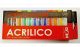 Set di colori acrilici12 pezzi dom arte milano