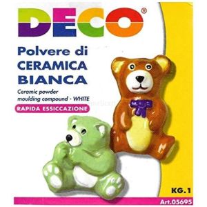 Polvere di ceramica bianca 1kg deco